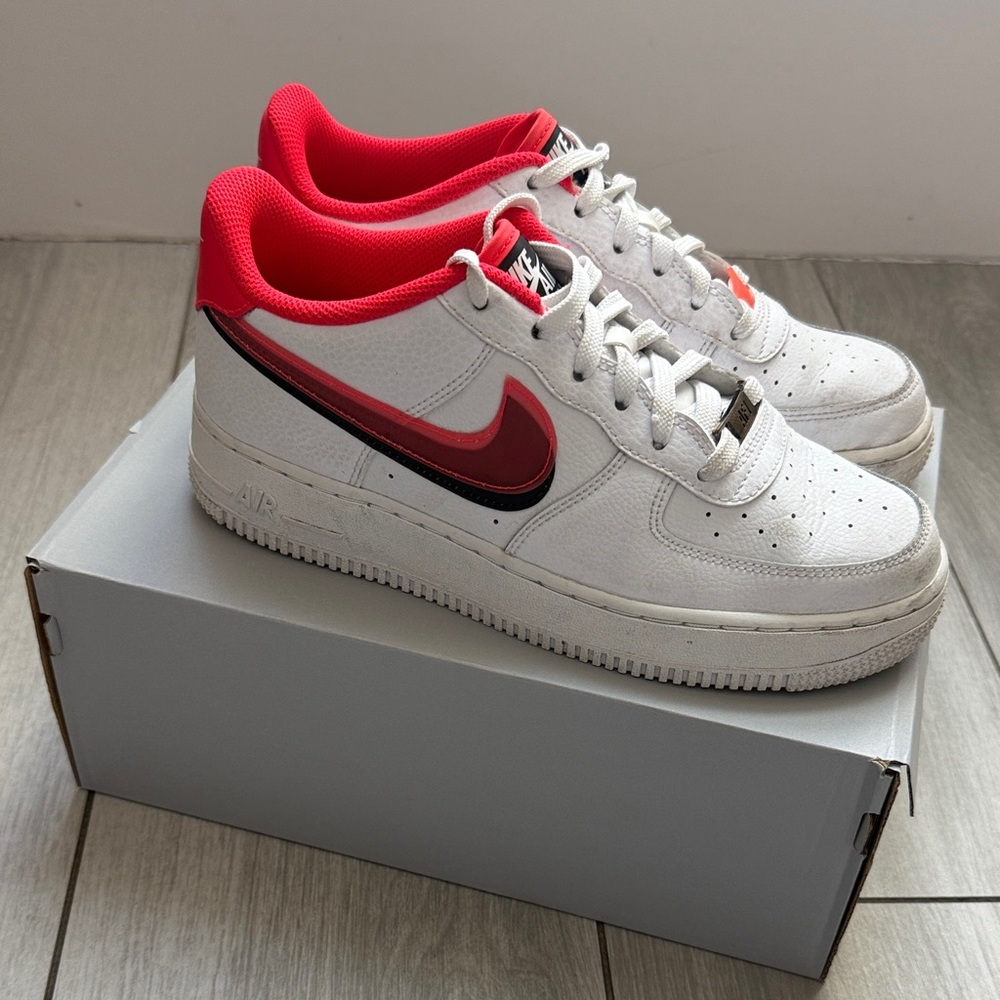 Nike Air Force 1 LV8 Double Swoosh Bright Crimson (GS) Youth 6